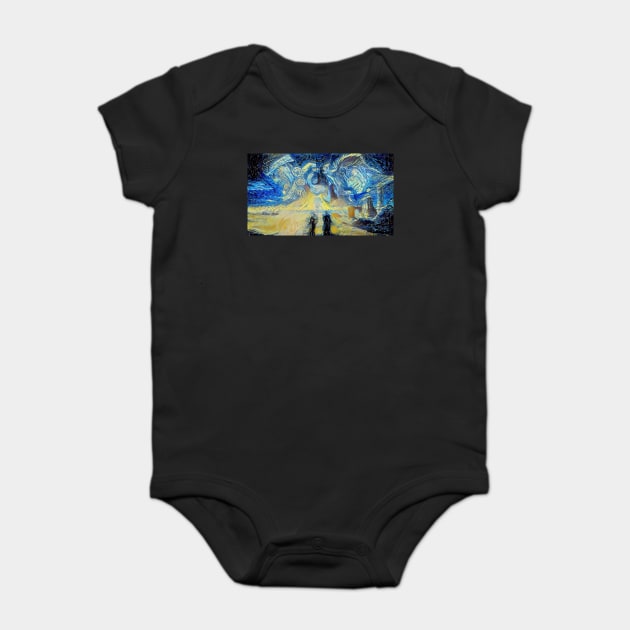 Stardust Crusaders Kakyoin Avdol Iggy Starry Night Baby Bodysuit by Starry Night